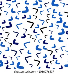 Dark BLUE vector seamless  pattern with bubble shapes. Creative illustration in halftone marble style with gradient. Brand-new design for your ads, poster, banner.