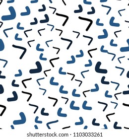 Dark BLUE vector seamless  pattern with lamp shapes. Shining crooked illustration in marble style. Marble design for your web site.