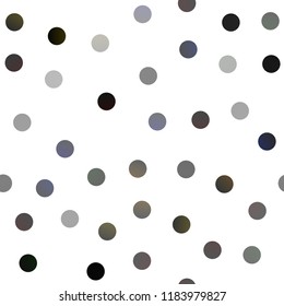 Dark BLUE vector seamless pattern with spheres. Blurred decorative design in abstract style with bubbles. Pattern can be used as texture of water, rain drops.
