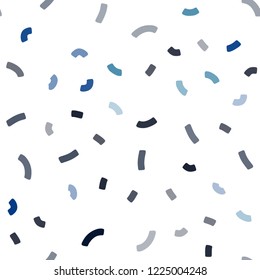 Dark BLUE vector seamless pattern with lamp shapes. A vague circumflex abstract illustration with gradient. A completely new template for your business design.