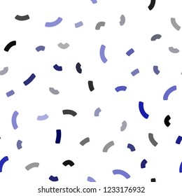 Dark BLUE vector seamless pattern with bubble shapes. Brand new colored illustration in marble style with gradient. Textured wave pattern for backgrounds.