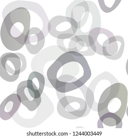 Dark BLUE vector seamless pattern with spheres. Blurred decorative design in abstract style with bubbles. Pattern for trendy fabric, wallpapers.