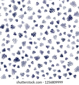 Dark BLUE vector seamless pattern with sharp lines. Shining colored illustration with sharp stripes. Template for your beautiful backgrounds.