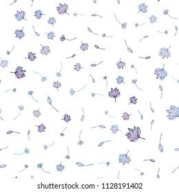 Dark BLUE vector seamless sketch cover. leaves on elegant natural pattern with gradient. Completely new design for your business.