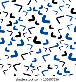 Dark BLUE vector seamless  template with bubble shapes. Creative illustration in halftone marble style with gradient. Marble style for your business design.