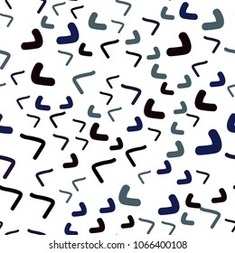 Dark BLUE vector seamless  template with bubble shapes. An elegant bright illustration with gradient. A completely new memphis design for your business.