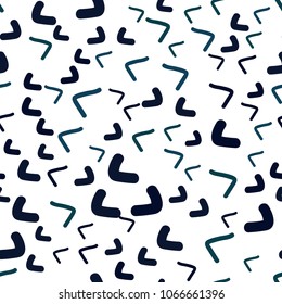 Dark BLUE vector seamless  template with bent ribbons. An elegant bright illustration with gradient. A completely new template for your business design.