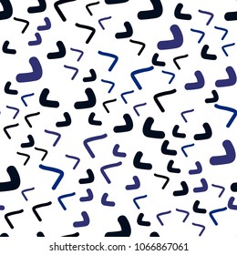 Dark BLUE vector seamless  template with lava shapes. Glitter abstract illustration with wry lines. The template for cell phone backgrounds.