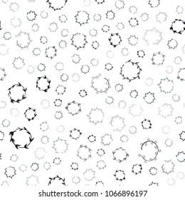 Dark BLUE vector seamless  template with circles. Blurred bubbles on abstract background with colorful gradient. Pattern can be used as texture of wallpapers.