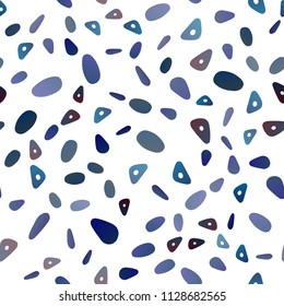 Dark BLUE vector seamless template with crystals, circles. Abstract gradient illustration with circles, triangles. Smart design for your business advert.