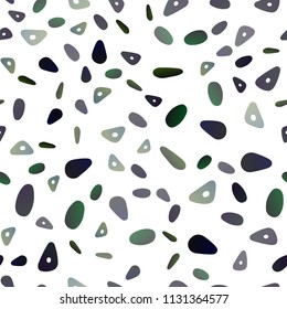 Dark BLUE vector seamless template with crystals, circles. Modern abstract illustration with colorful dots, lines. Smart design for your business advert.