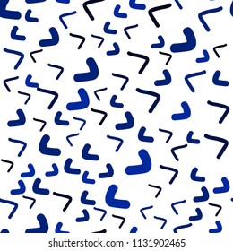 Dark BLUE vector seamless  template with liquid shapes. Shining crooked illustration in marble style. The template for cell phone backgrounds.