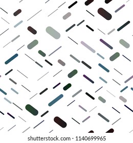 Dark BLUE vector seamless template with repeated sticks. Lines on blurred abstract background with gradient. Best design for your ad, poster, banner.