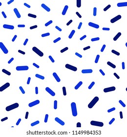 Dark BLUE vector seamless template with repeated sticks. Lines on blurred abstract background with gradient. The pattern for ad, booklets, leaflets.
