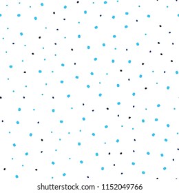 Dark BLUE vector seamless template with circles. Beautiful colored illustration with blurred circles in nature style. Pattern for design of window blinds, curtains.