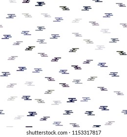 Dark BLUE vector seamless template with repeated sticks. Decorative shining illustration with lines on abstract template. Best design for your ad, poster, banner.