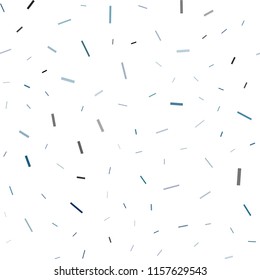 Dark BLUE vector seamless template with repeated sticks. Decorative shining illustration with lines on abstract template. Smart design for your business advert.