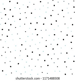 Dark BLUE vector seamless template with circles. Blurred bubbles on abstract background with colorful gradient. Trendy design for wallpaper, fabric makers.