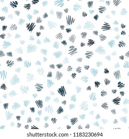 Dark BLUE vector seamless template with repeated sticks. Lines on blurred abstract background with gradient. Template for your beautiful backgrounds.