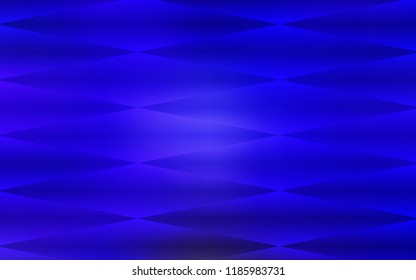 Dark BLUE vector seamless template with crystals, rectangles. Beautiful illustration with rectangles and squares. Pattern for trendy fabric, wallpapers.