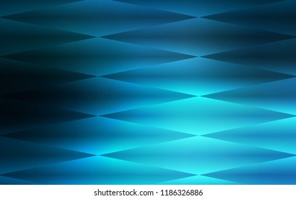 Dark BLUE vector seamless template with crystals, rectangles. Abstract gradient illustration with rectangles. Pattern for design of fabric, wallpapers.