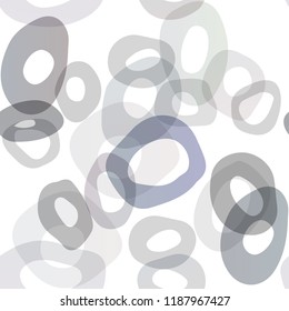 Dark BLUE vector seamless template with spots. Colorful illustration with blurred circles in nature style. Template for business cards, websites.