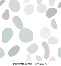 Dark BLUE vector seamless template with spots. Colorful illustration with blurred circles in nature style. Design for textile, fabric, wallpapers.