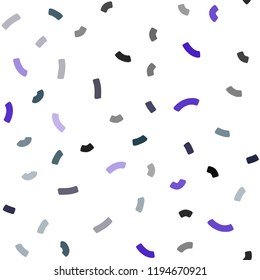 Dark BLUE vector seamless template with lines, ovals. Creative illustration in halftone marble style with gradient. Textured wave pattern for backgrounds.