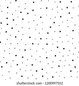 Dark BLUE vector seamless template with circles. Abstract illustration with colored bubbles in nature style. Pattern for design of window blinds, curtains.