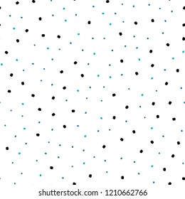 Dark BLUE vector seamless template with circles. Blurred decorative design in abstract style with bubbles. Template for business cards, websites.