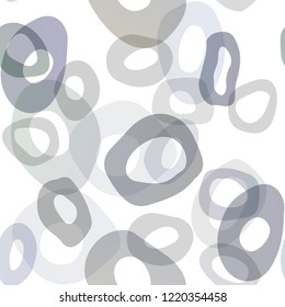 Dark BLUE vector seamless template with spots. Glitter abstract illustration with blurred drops of rain. Pattern for trendy fabric, wallpapers.