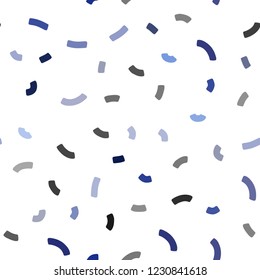 Dark BLUE vector seamless template with lava shapes. A sample with blurred bubble shapes. The template for cell phone backgrounds.