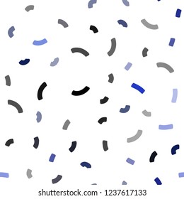 Dark BLUE vector seamless template with bubble shapes. Creative geometric illustration in marble style with gradient. Marble design for your web site.