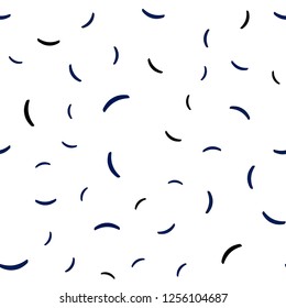 Dark BLUE vector seamless template with bent lines. Shining colorful illustration in simple style. New composition for your brand book.