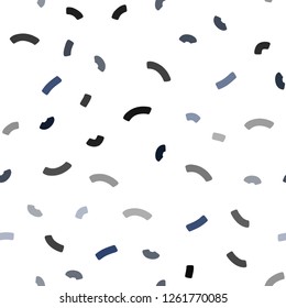 Dark BLUE vector seamless template with lava shapes. A completely new color illustration in marble style. A new texture for your  ad, booklets, leaflets.