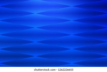 Dark BLUE vector seamless template with crystals, rectangles. Abstract gradient illustration with rectangles. Pattern for trendy fabric, wallpapers.