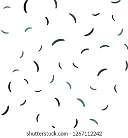 Dark BLUE vector seamless template with curved lines. Colorful abstract illustration with gradient lines. New composition for your brand book.