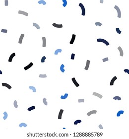 Dark BLUE vector seamless template with bubble shapes. Shining crooked illustration in marble style. A new texture for your  ad, booklets, leaflets.