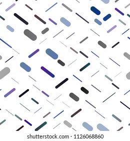 Dark BLUE vector seamless texture with colored lines. Lines on blurred abstract background with gradient. The pattern can be used for websites.
