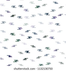 Dark BLUE vector seamless texture with colored lines. Glitter abstract illustration with colored sticks. Best design for your ad, poster, banner.