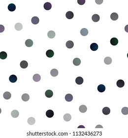 Dark BLUE vector seamless texture with disks. Blurred bubbles on abstract background with colorful gradient. The pattern can be used for aqua ad, booklets.
