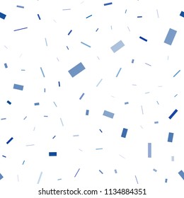 Dark BLUE vector seamless texture in rectangular style. Abstract gradient illustration with rectangles. The template can be used as a background.