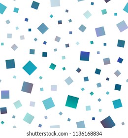 Dark BLUE vector seamless texture in rectangular style. Glitter abstract illustration with rectangular shapes. Modern template for your landing page.