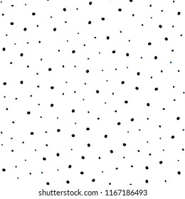 Dark BLUE vector seamless texture with disks. Glitter abstract illustration with blurred drops of rain. Design for textile, fabric, wallpapers.