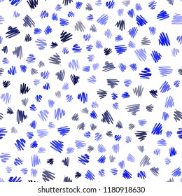 Dark BLUE vector seamless texture with colored lines. Blurred decorative design in simple style with lines. Template for your beautiful backgrounds.