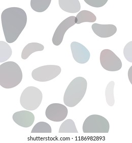 Dark BLUE vector seamless texture with disks. Colorful illustration with blurred circles in nature style. Trendy design for wallpaper, fabric makers.