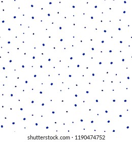 Dark BLUE vector seamless texture with disks. Blurred bubbles on abstract background with colorful gradient. Pattern for design of window blinds, curtains.