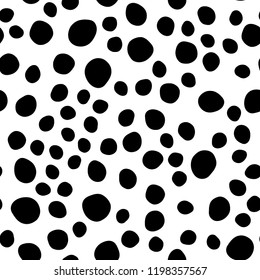 Dark BLUE vector seamless texture with disks. Abstract illustration with colored bubbles in nature style. Pattern for trendy fabric, wallpapers.