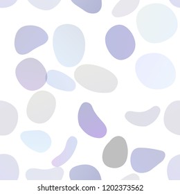 Dark BLUE vector seamless texture with disks. Illustration with set of shining colorful abstract circles. Template for business cards, websites.