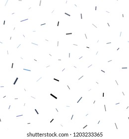 Dark BLUE vector seamless texture with colored lines. Shining colored illustration with narrow lines. The pattern can be used as ads, poster, banner for commercial.
